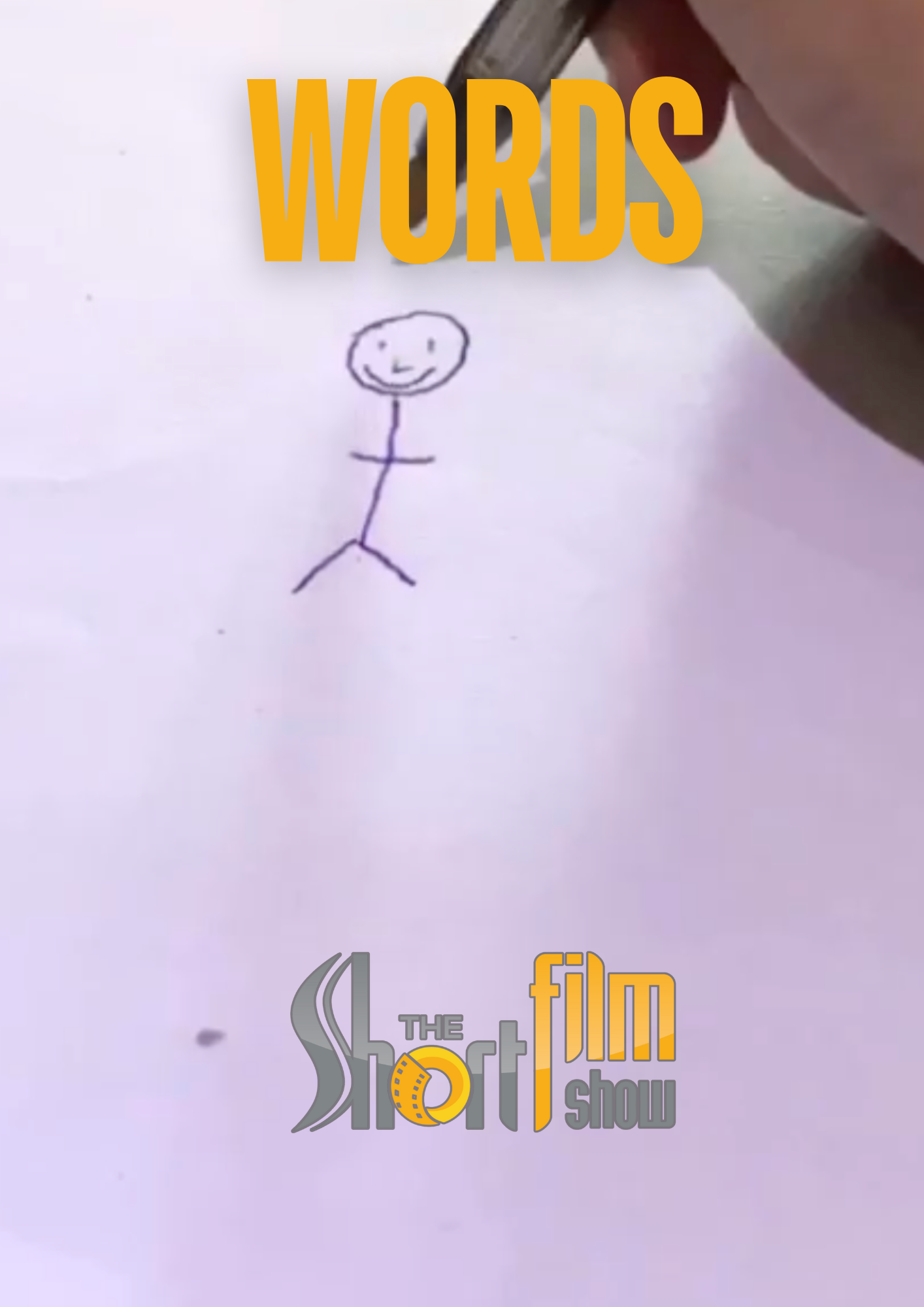 Poster for Words, a 2019 Animation short film, directed by Tilly Jones, on The Short Film Show