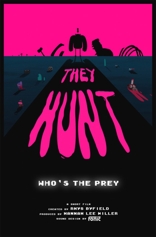 Poster for They Hunt, a 2018 Sci-Fi short film, directed by Rhys Byfield, on The Short Film Show