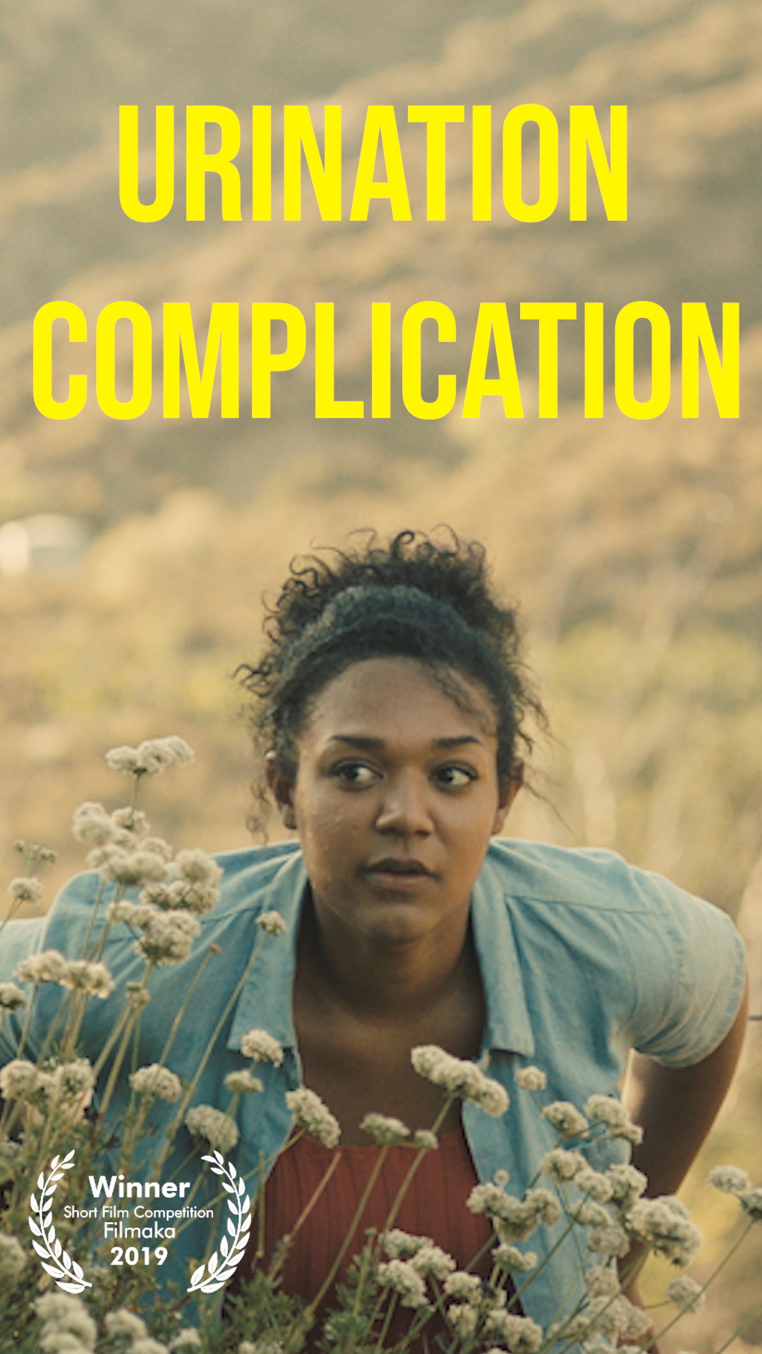 Poster for Urination Complication, a 2019 Comedy short film, directed by Elliot C. Rosen, on The Short Film Show