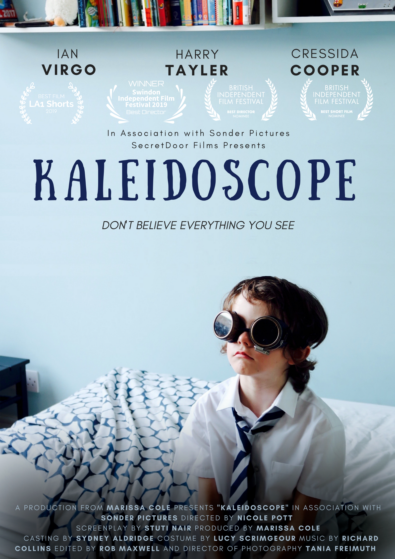 Poster for Kaleidoscope, a 2019 Drama short film, directed by NICOLE POTT, on The Short Film Show