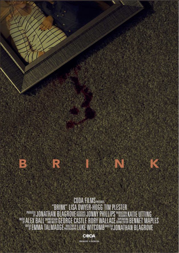 Poster for Brink, a 2018 Thriller short film, directed by Jonathan Blagrove, on The Short Film Show