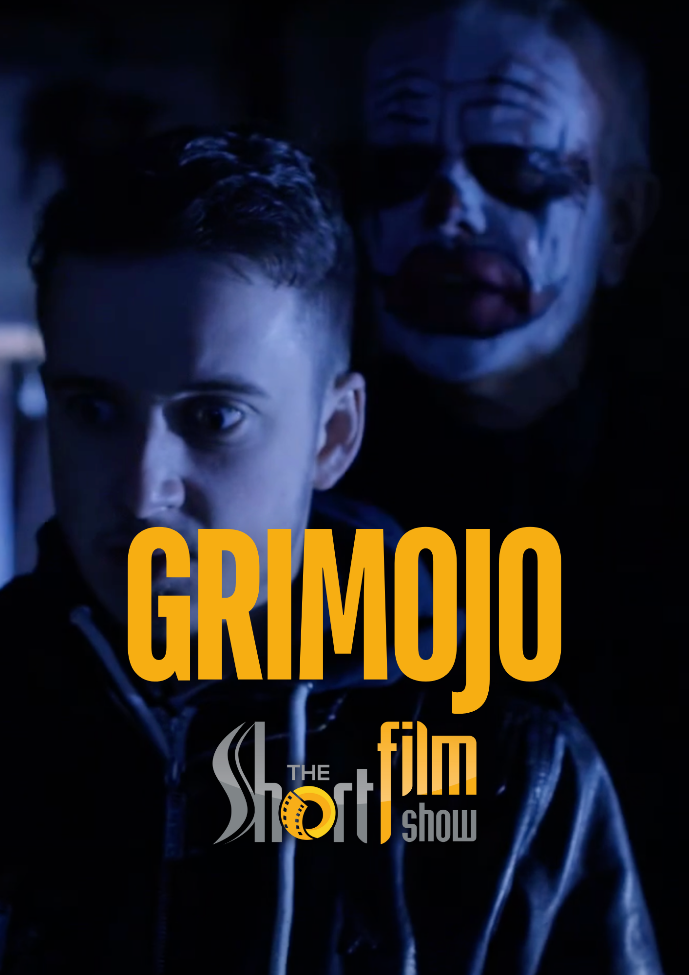Poster for Grimojo, a 2016 Thriller short film, directed by Robbie Buckley, on The Short Film Show
