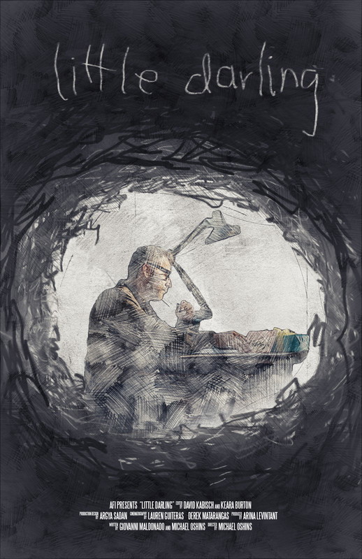 Poster for Little Darling, a 2017 Thriller short film, directed by Michael Oshins, on The Short Film Show
