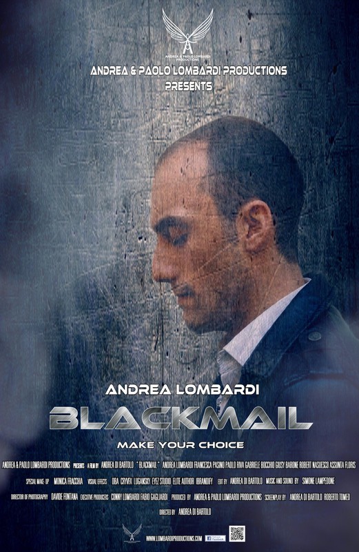 Poster for BLACKMAIL, a 2017 Thriller short film, directed by Andrea Di Bartolo, on The Short Film Show