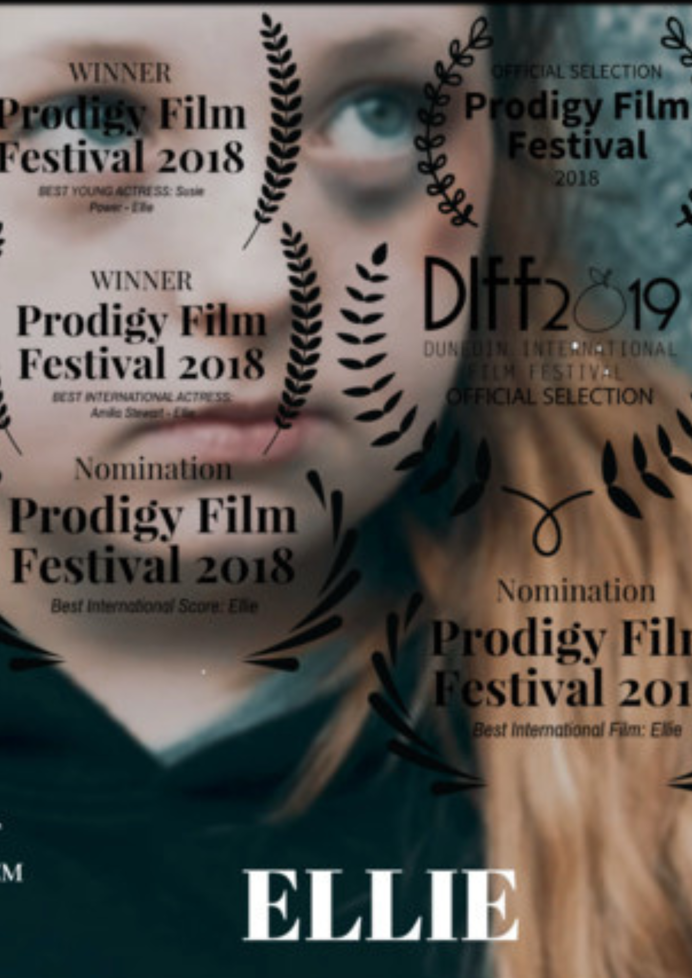 Poster for Ellie, a 2017 Psychological short film, directed by Tim Laubscher, on The Short Film Show