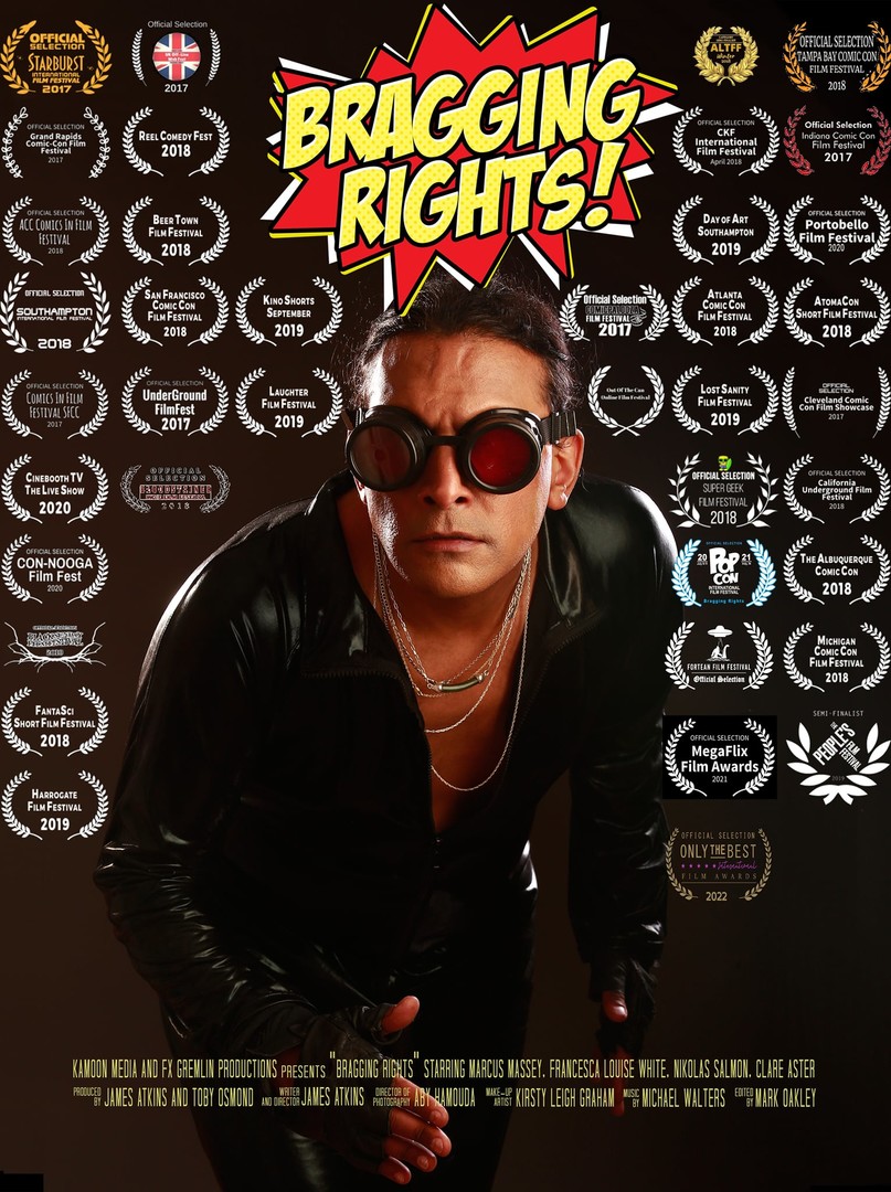 Poster for Bragging Rights, a 2017 Comedy short film, directed by James Atkins, on The Short Film Show
