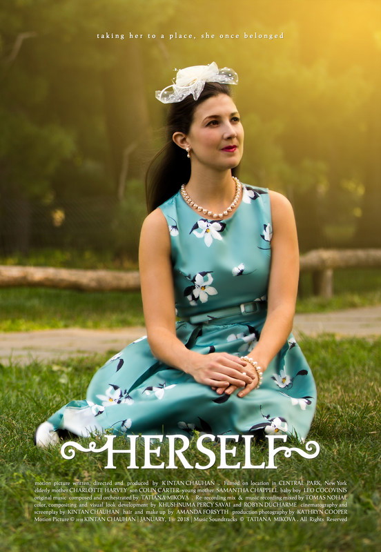 Poster for Herself, a 2018 Drama short film, directed by Kintan Chauhan, on The Short Film Show