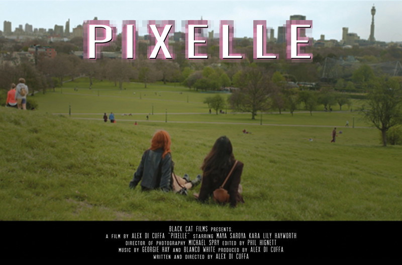 Poster for Pixelle, a 2017 LGBTQ+ short film, directed by Alex Di Cuffa, on The Short Film Show