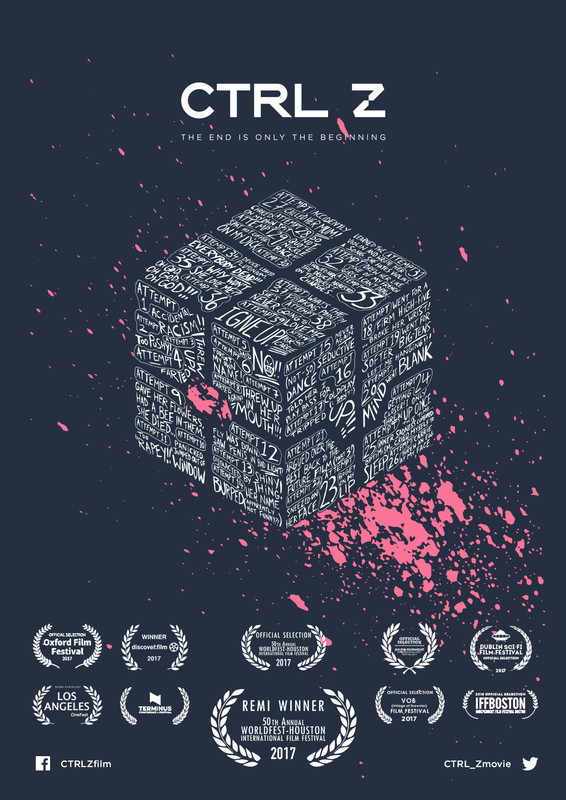 Poster for Ctrl-Z, a 2016 Comedy short film, directed by James Kennedy, on The Short Film Show