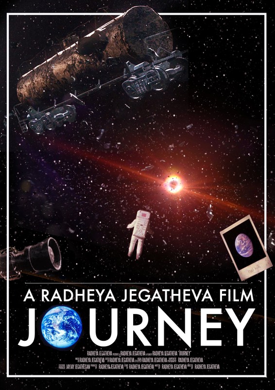 Poster for Journey, a 2016 Sci-Fi short film, directed by Radheya Jegatheva, on The Short Film Show