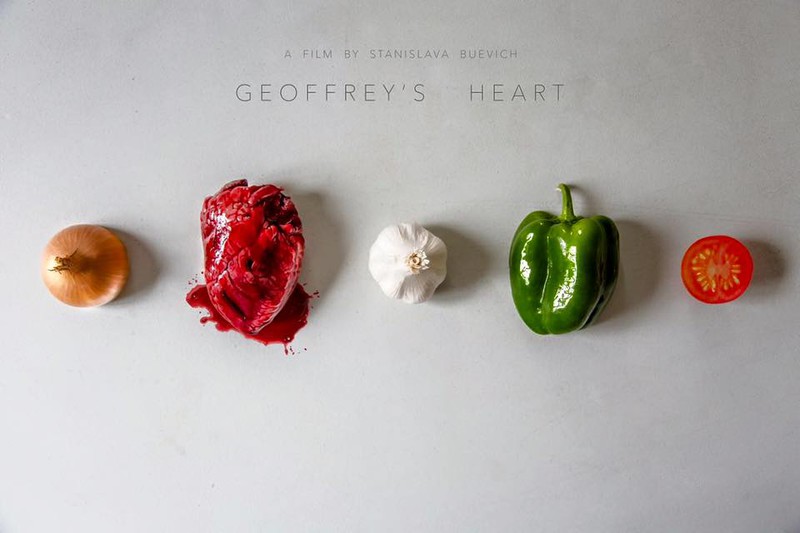 Poster for Geoffrey's Heart, a 2014 Horror short film, directed by Stanislava Buevich, on The Short Film Show
