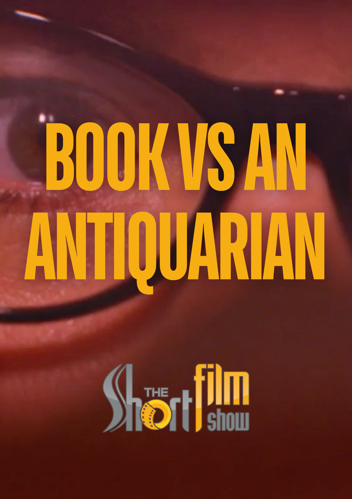 Poster for Book vs An Antiquarian, a 2014 Comedy short film, directed by Stanislava Buevich, on The Short Film Show