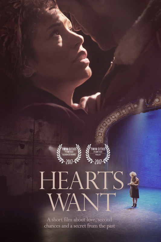 Poster for Hearts Want, a 2017 Romance short film, directed by Jason P. Schumacher, on The Short Film Show