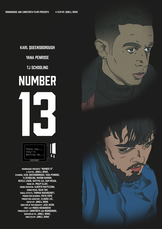 Poster for Number 13, a 2017 Comedy short film, directed by Jonell Rowe, on The Short Film Show