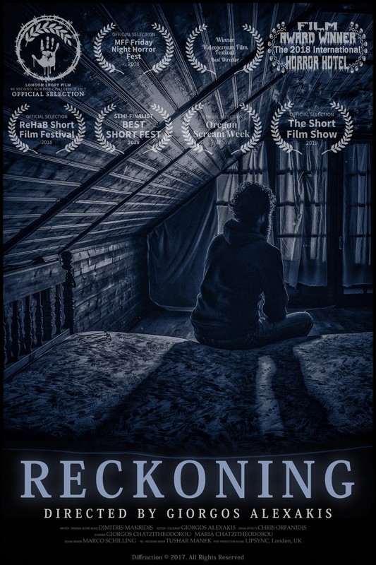 Poster for Reckoning, a 2017 Horror short film, directed by Giorgos Alexakis, on The Short Film Show