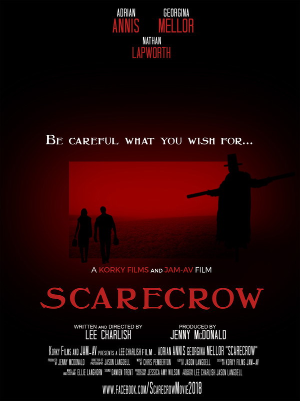 Poster for Scarecrow, a 2018 Thriller short film, directed by Lee Charlish, on The Short Film Show
