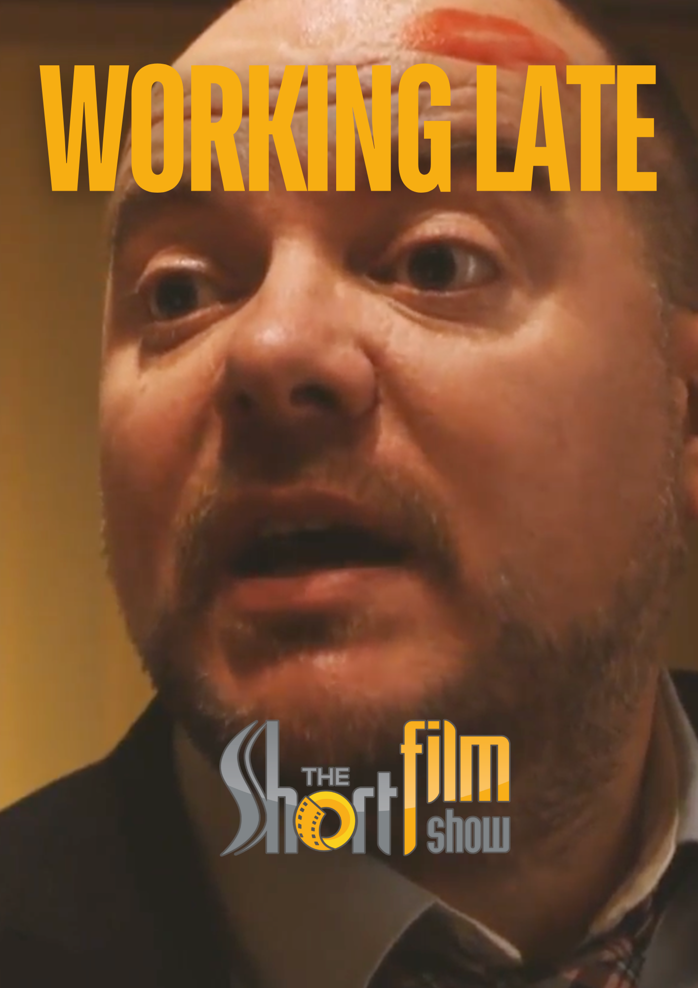 Poster for Working Late, a 2025 Comedy short film, directed by David Gilbank, on The Short Film Show