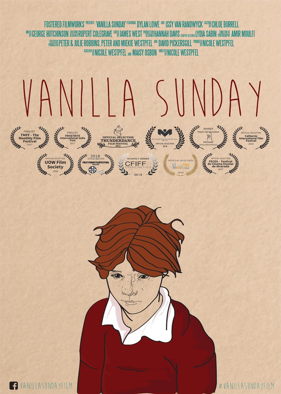 Poster for Vanilla Sunday, a 2017 Drama short film, directed by Nicole Westpfel, on The Short Film Show