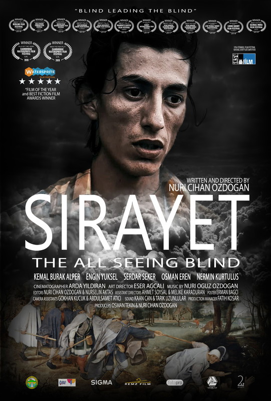 Poster for THE ALL SEEING BLIND, a 2017 Drama short film, directed by NURI CIHAN OZDOGAN, on The Short Film Show