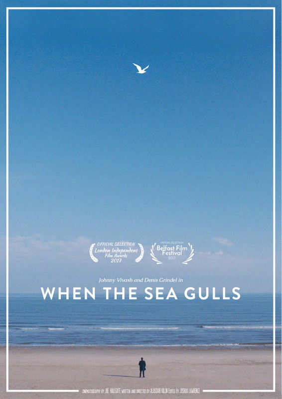 Poster for When The Sea Gulls, a 2016 Comedy short film, directed by Alasdair Killin, on The Short Film Show