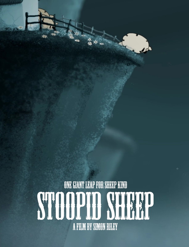Poster for Stoopid Sheep, a 2016 Animation short film, directed by Simon Riley, on The Short Film Show