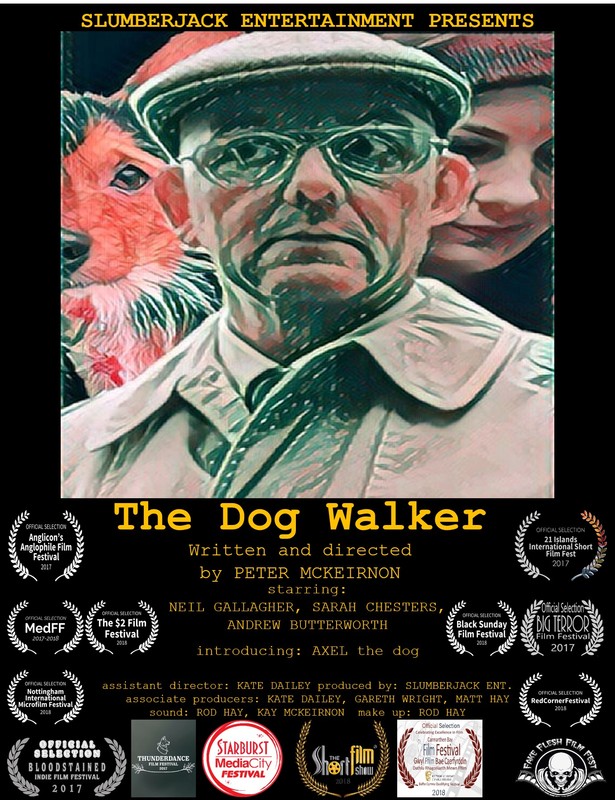 Poster for The Dog Walker, a 2017 Horror short film, directed by Peter Mckeirnon, on The Short Film Show