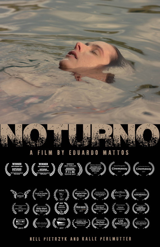Poster for Noturno, a 2017 Noir short film, directed by Eduardo Mattos, on The Short Film Show