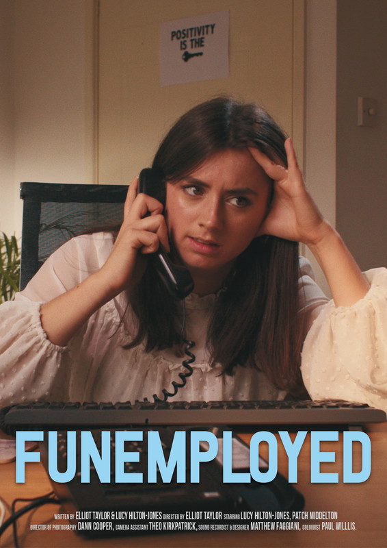 Poster for Funemployed, a 2019 Comedy short film, directed by Elliot Taylor, on The Short Film Show