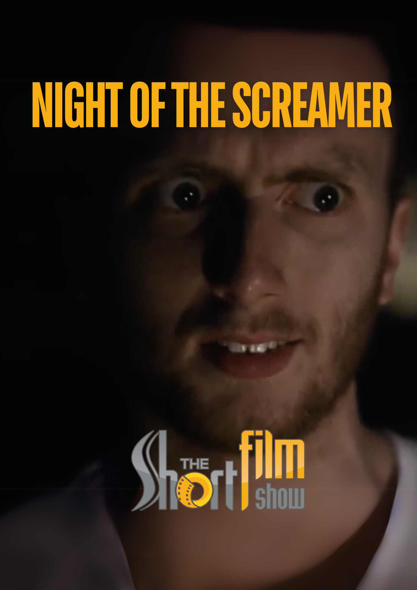 Poster for Night Of The Screamer, a 2018 Thriller short film, directed by Aidan Barker-Dean, on The Short Film Show
