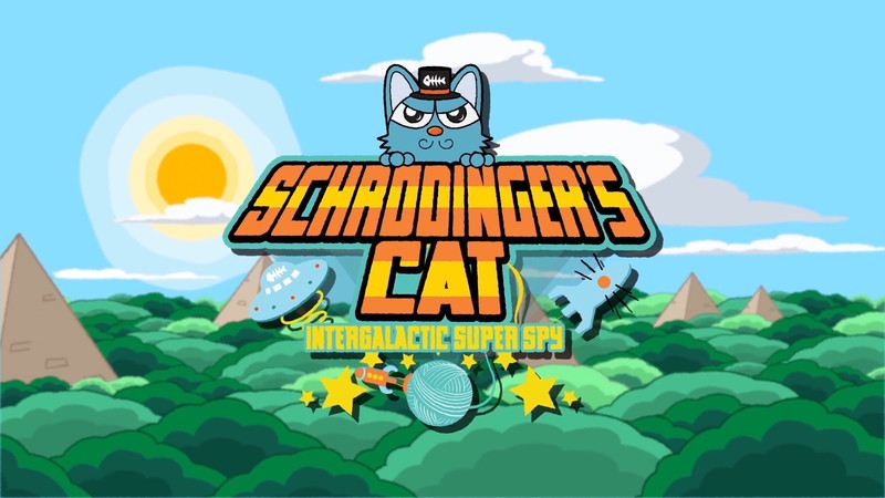Poster for Schrodinger's Cat - Intergalactic Super Spy, a 2018 Comedy short film, directed by Thariq Amir, on The Short Film Show