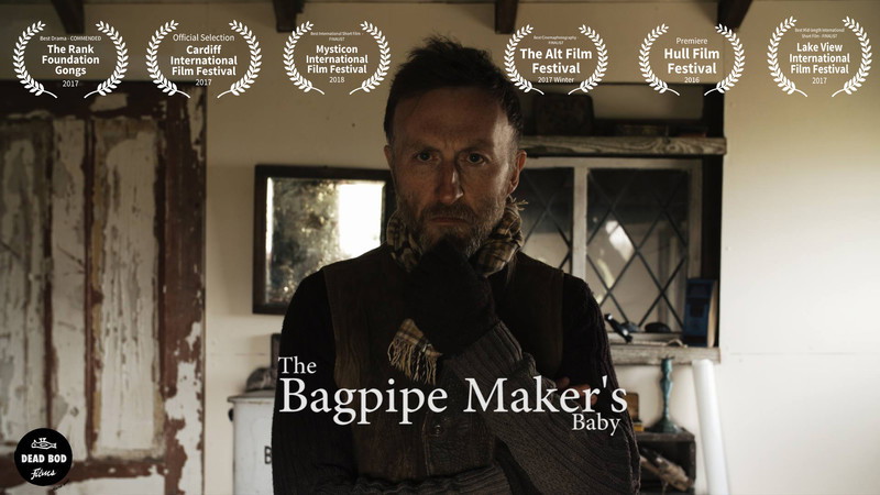 Poster for The Bagpipe Maker's Baby, a 2018 Drama short film, directed by Chris Hopkin, on The Short Film Show