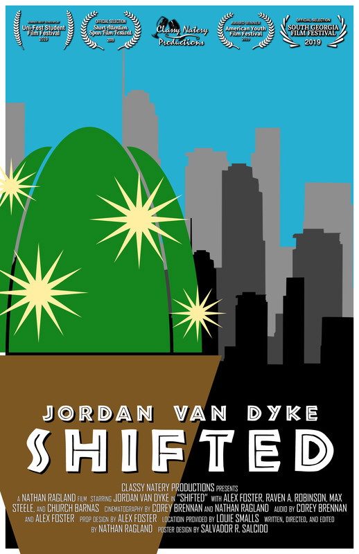 Poster for SHIFTED, a 2018 Comedy short film, directed by Nathan Ragland, on The Short Film Show
