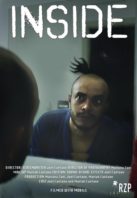 Poster for INSIDE, a 2018 Horror short film, directed by Joel Caetano, on The Short Film Show