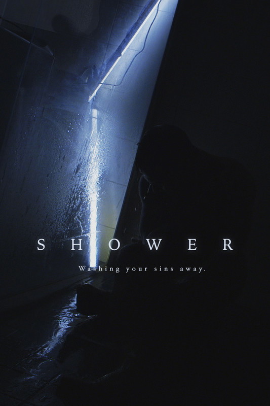 Poster for Shower, a 2019 Horror short film, directed by Jesse Haaja, on The Short Film Show