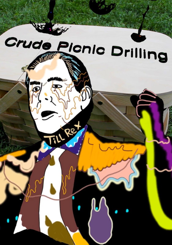 Poster for Crude Picnic Drilling, a 2017 Animation short film, directed by Michael Mallis, on The Short Film Show