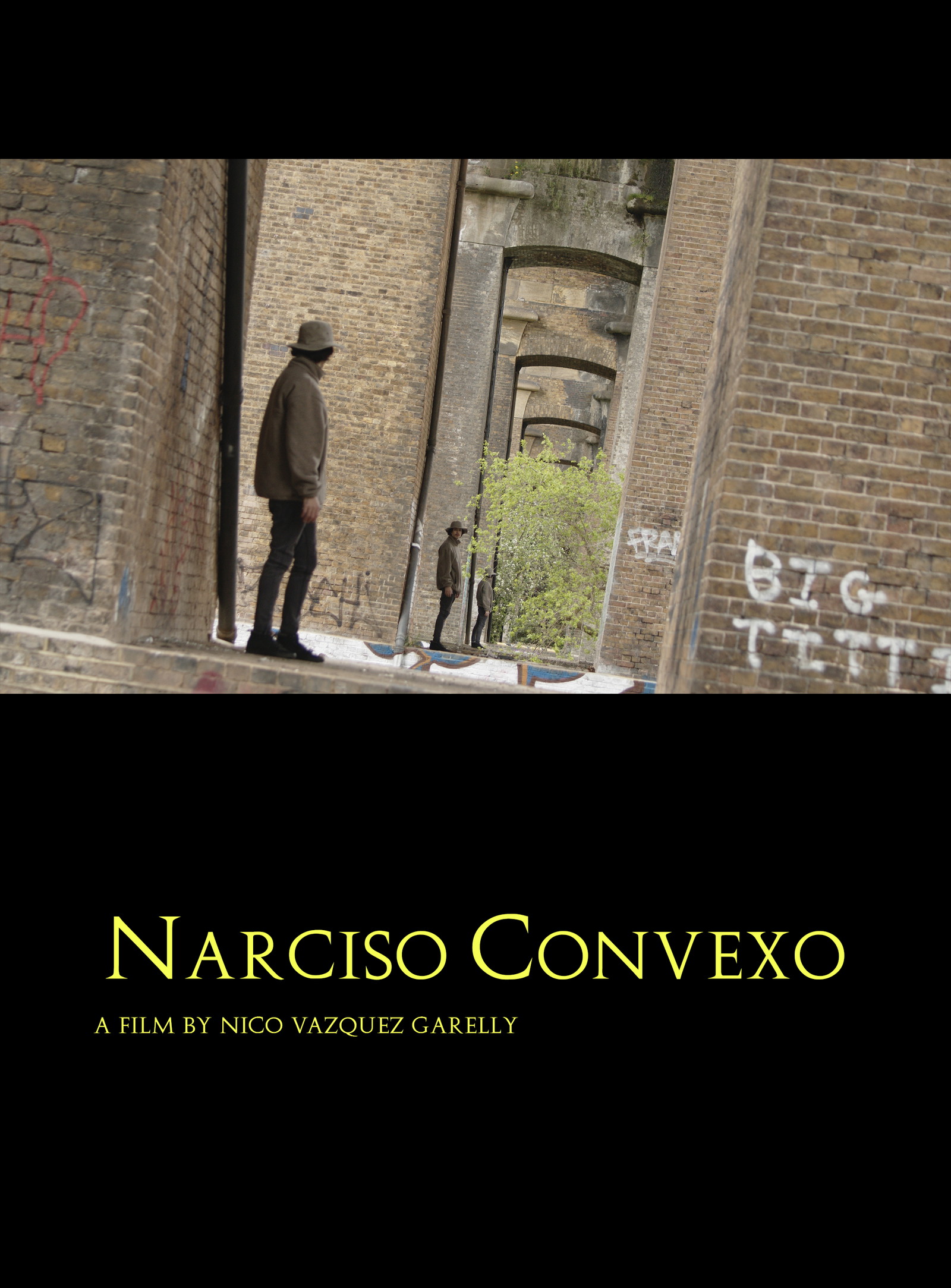 Poster for Narciso Convexo, a 2025 Surreal short film, directed by Nicolas Vazquez Garelly, on The Short Film Show