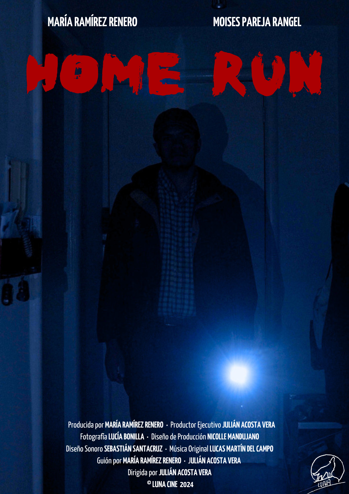 Poster for Home run, a 2024 Thriller short film, directed by Julián Acosta Vera, on The Short Film Show