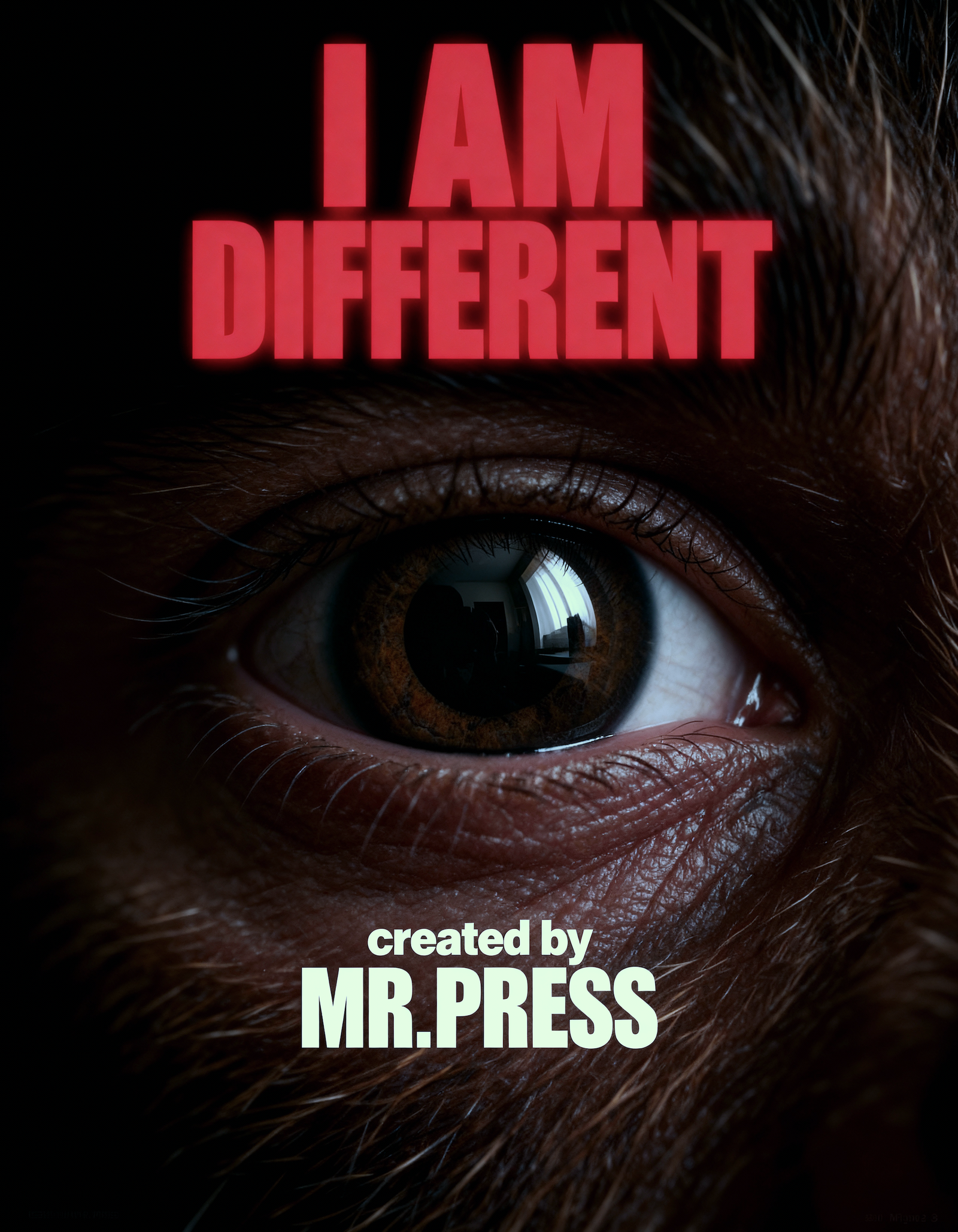 Poster for I AM DIFFERENT, a 2025 Animation short film, directed by mr.Press marcelo presotto, on The Short Film Show