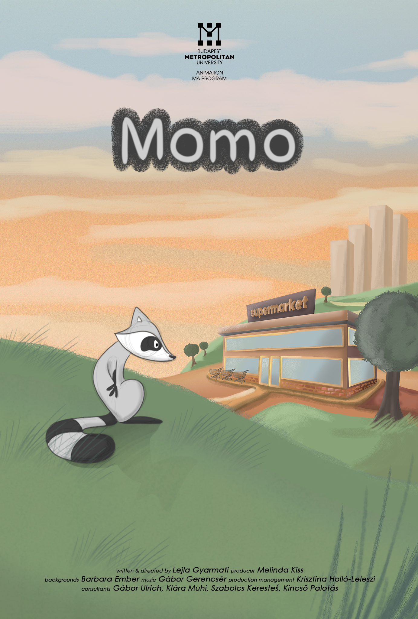 Poster for Momo, a 2023 Comedy short film, directed by Lejla Gyarmati, on The Short Film Show