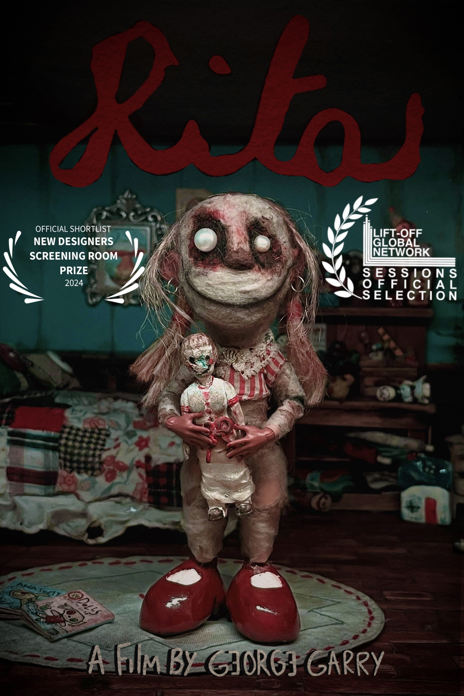 Poster for Rita, a 2024 Animation short film, directed by George Daniel Garry, on The Short Film Show