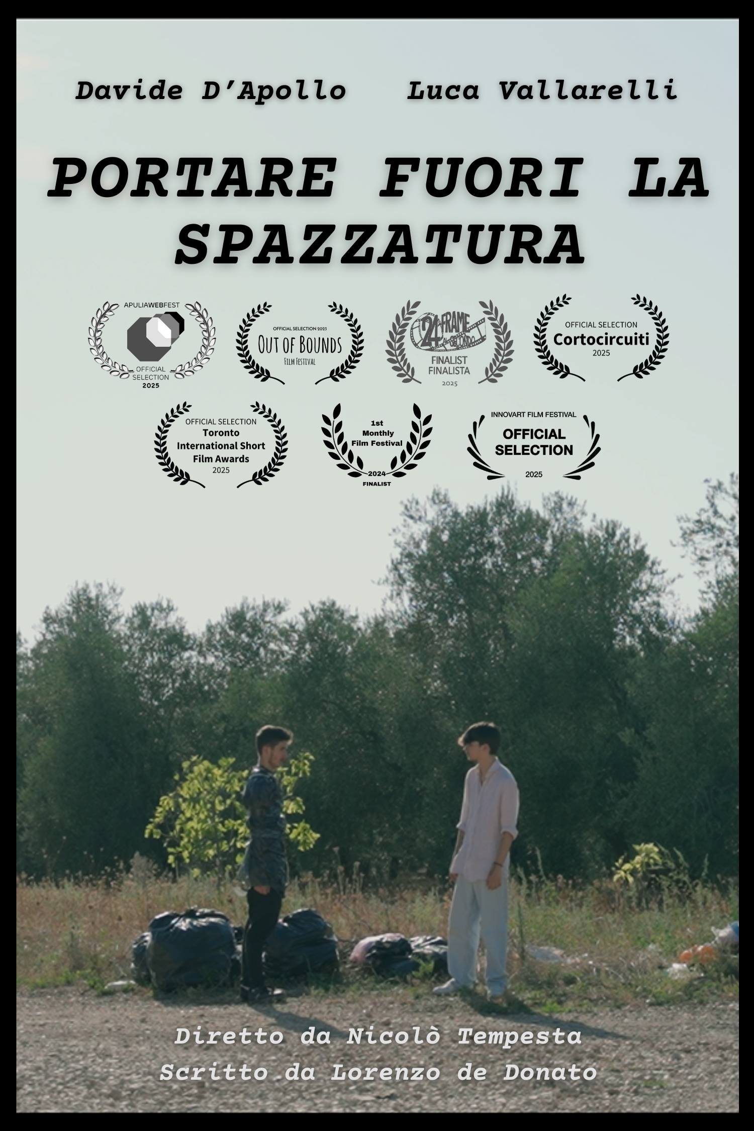 Poster for Take the rubbish out, a 2024 Adventure short film, directed by Nicolò Tempesta, on The Short Film Show