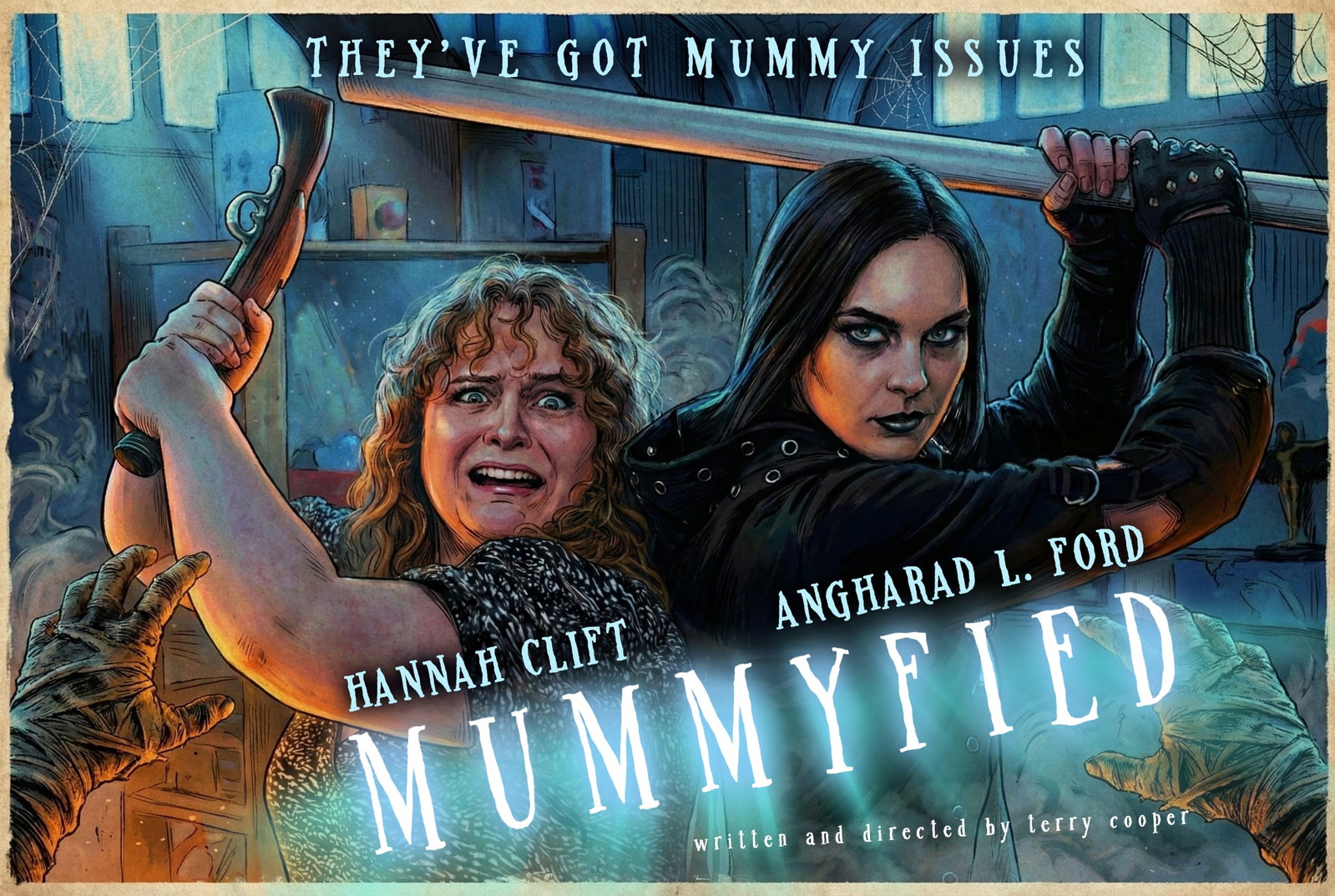Poster for Mummyfied, a 2025 Comedy short film, directed by Terry Richard Cooper, on The Short Film Show