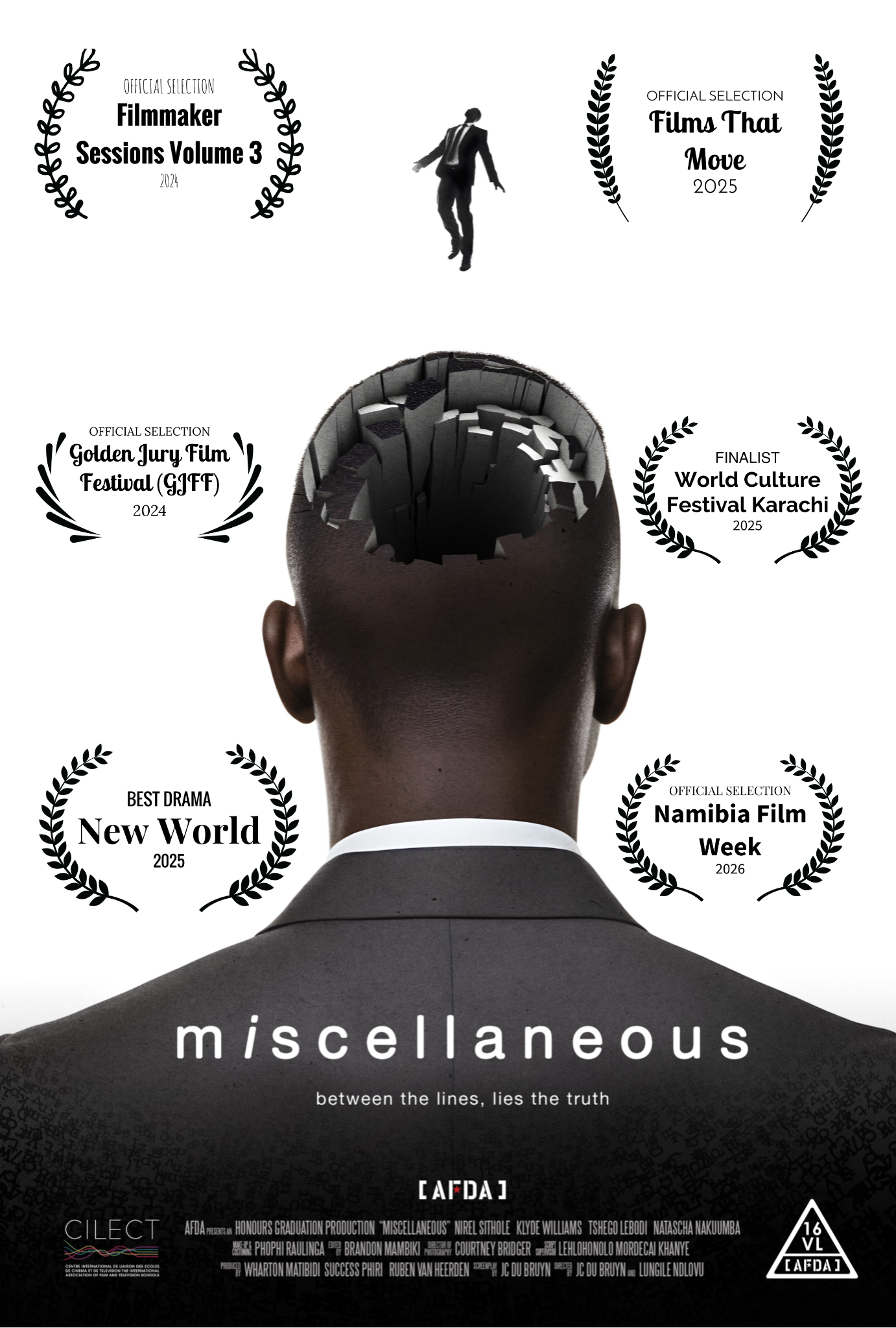 Poster for Miscellaneous, a 2023 Comedy short film, directed by Johannes Christopher Du Bruyn, on The Short Film Show