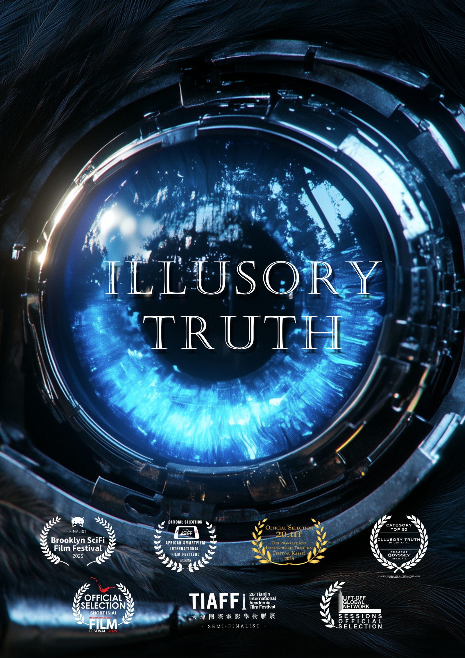 Poster for Illusory Truth, a 2025 Fantasy short film, directed by Ziping YU, on The Short Film Show