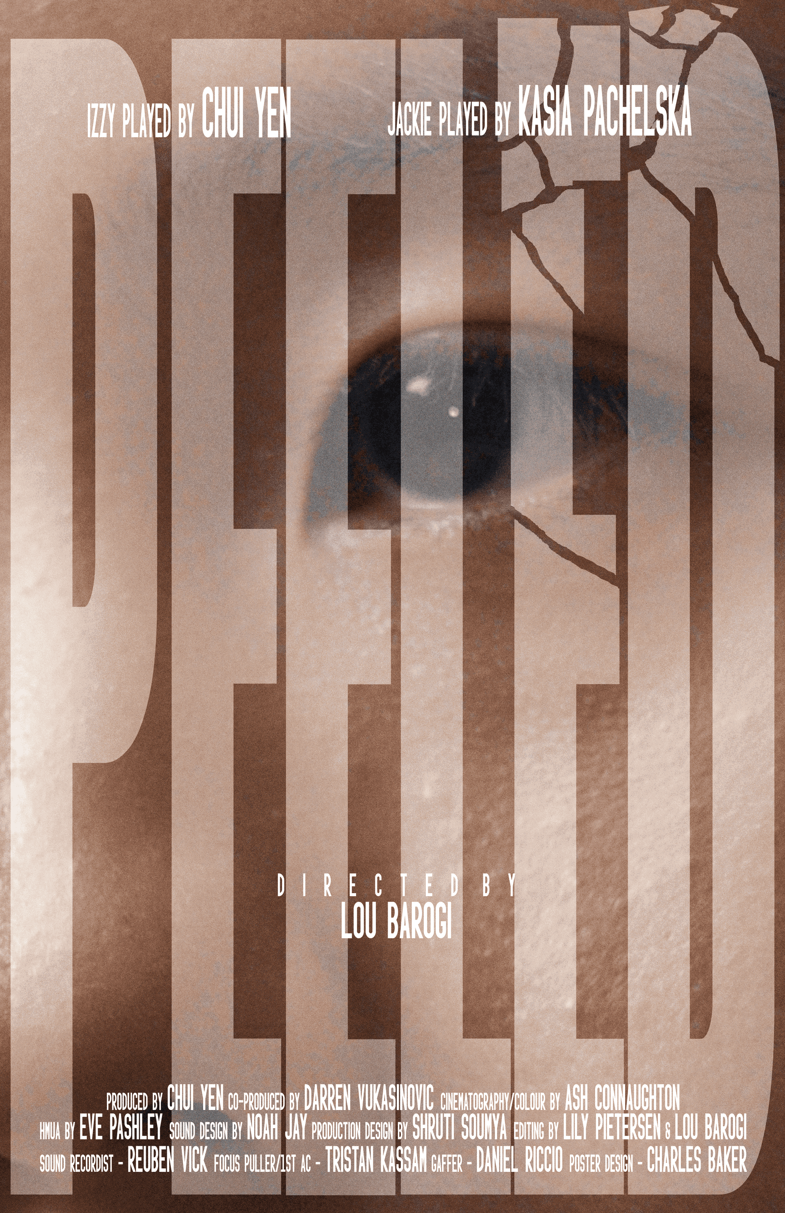 Poster for Peeled, a 2025 Drama short film, directed by Lou Barogi, on The Short Film Show
