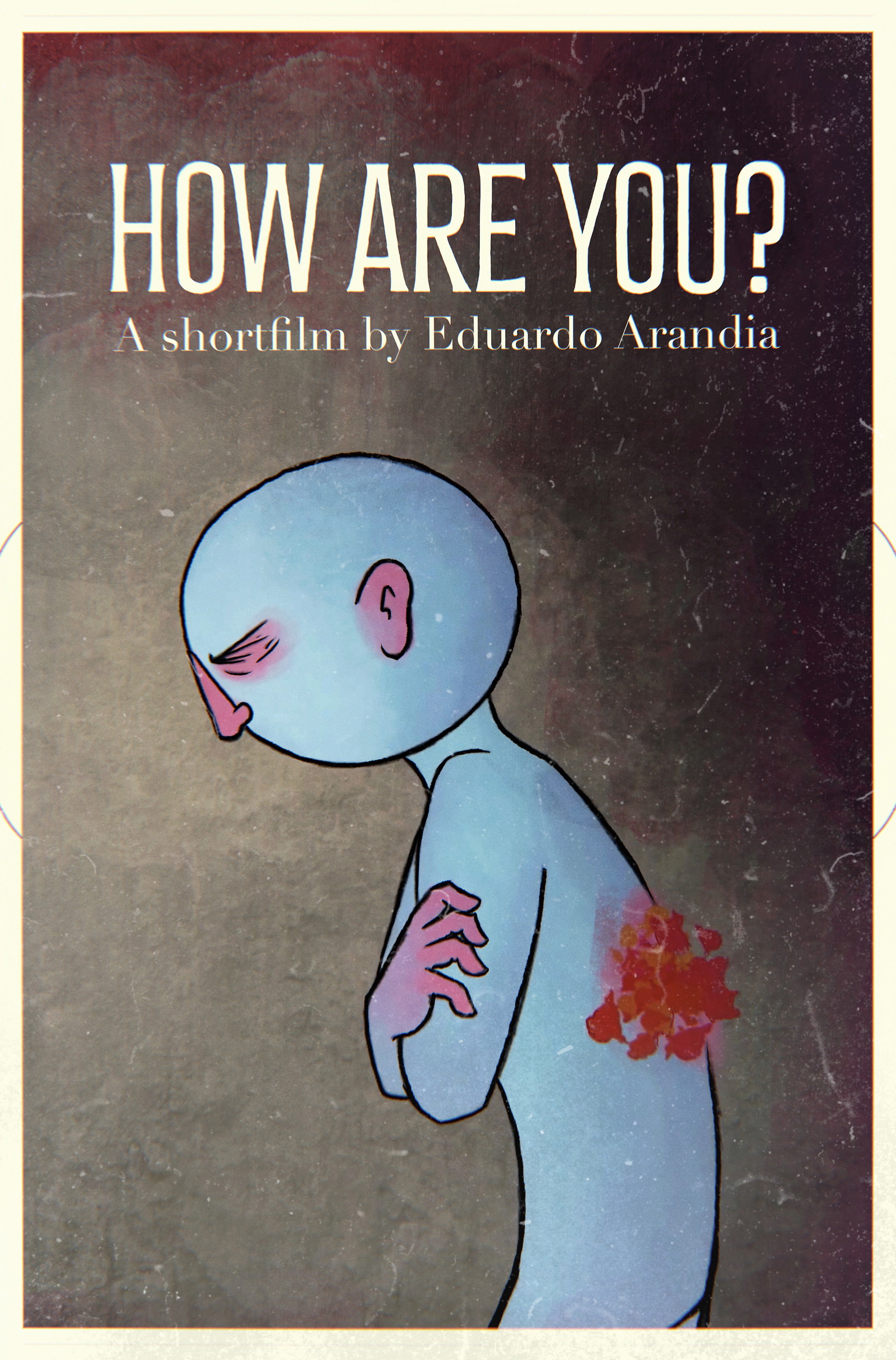 Poster for How are you?, a 2024 Horror short film, directed by Eduardo Arandia, on The Short Film Show