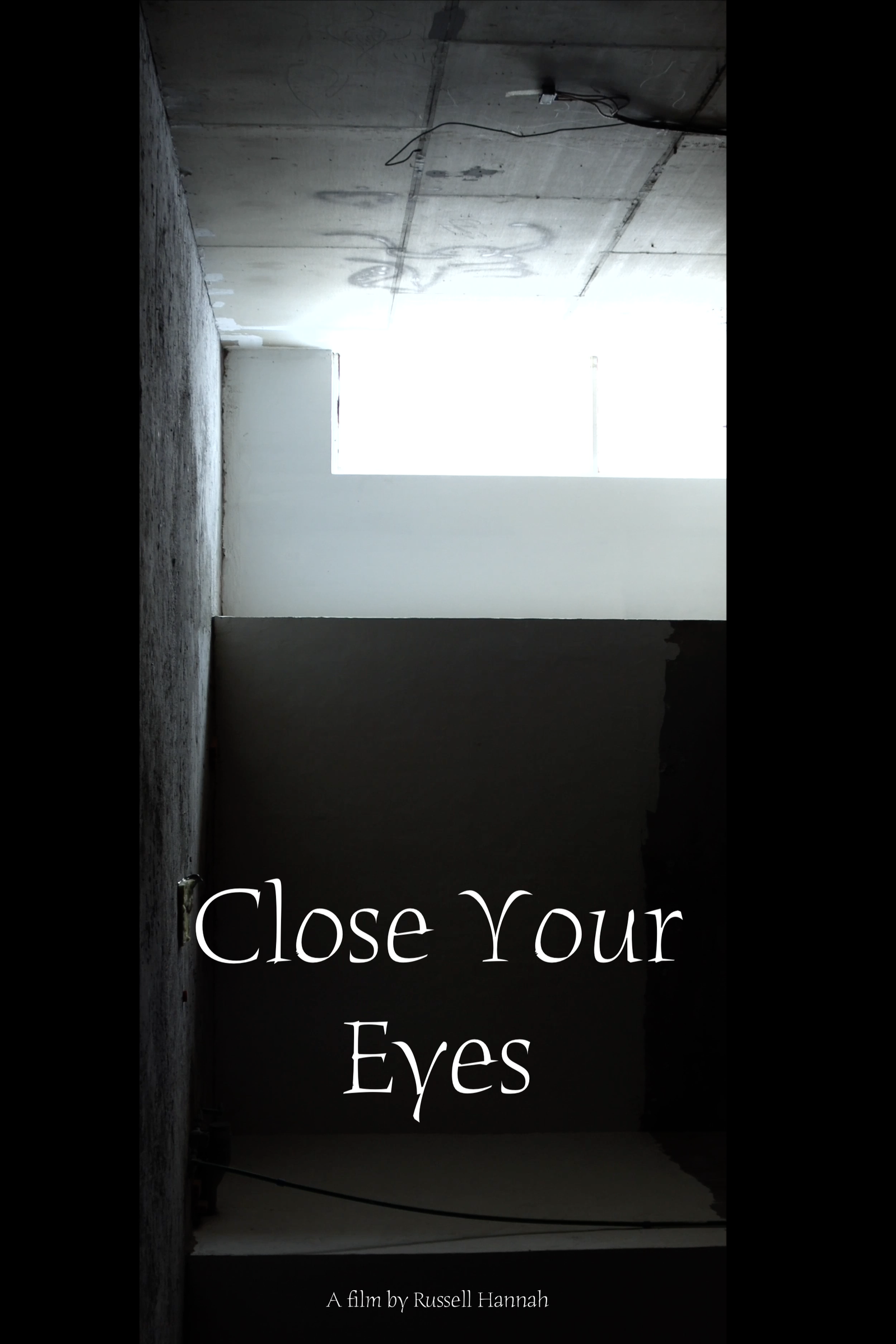 Poster for Close Your Eyes, a 2024 Drama short film, directed by Russell Hannah, on The Short Film Show