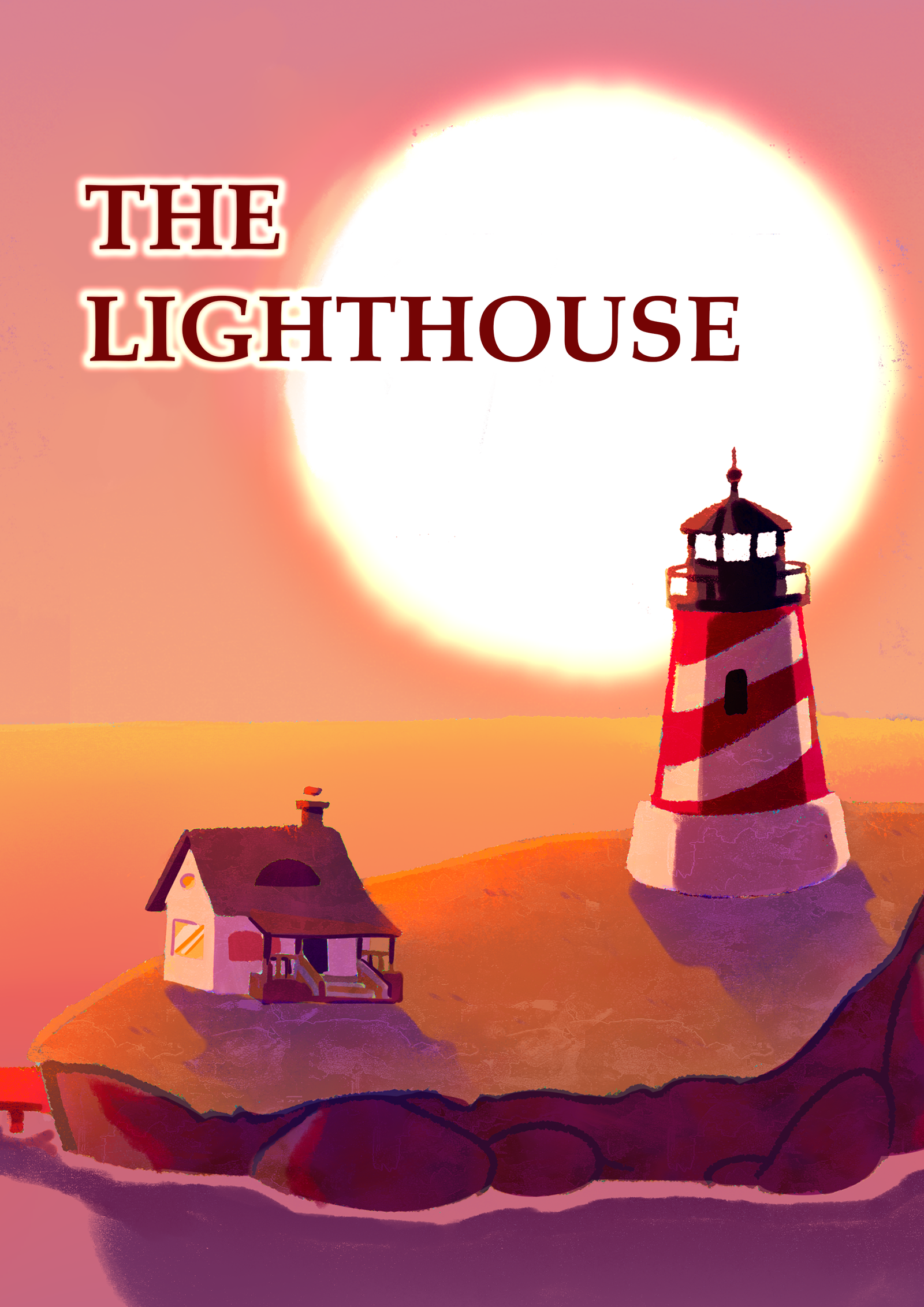 Poster for The Lighthouse, a 2024 Animation short film, directed by Glafira Vahrusheva, on The Short Film Show