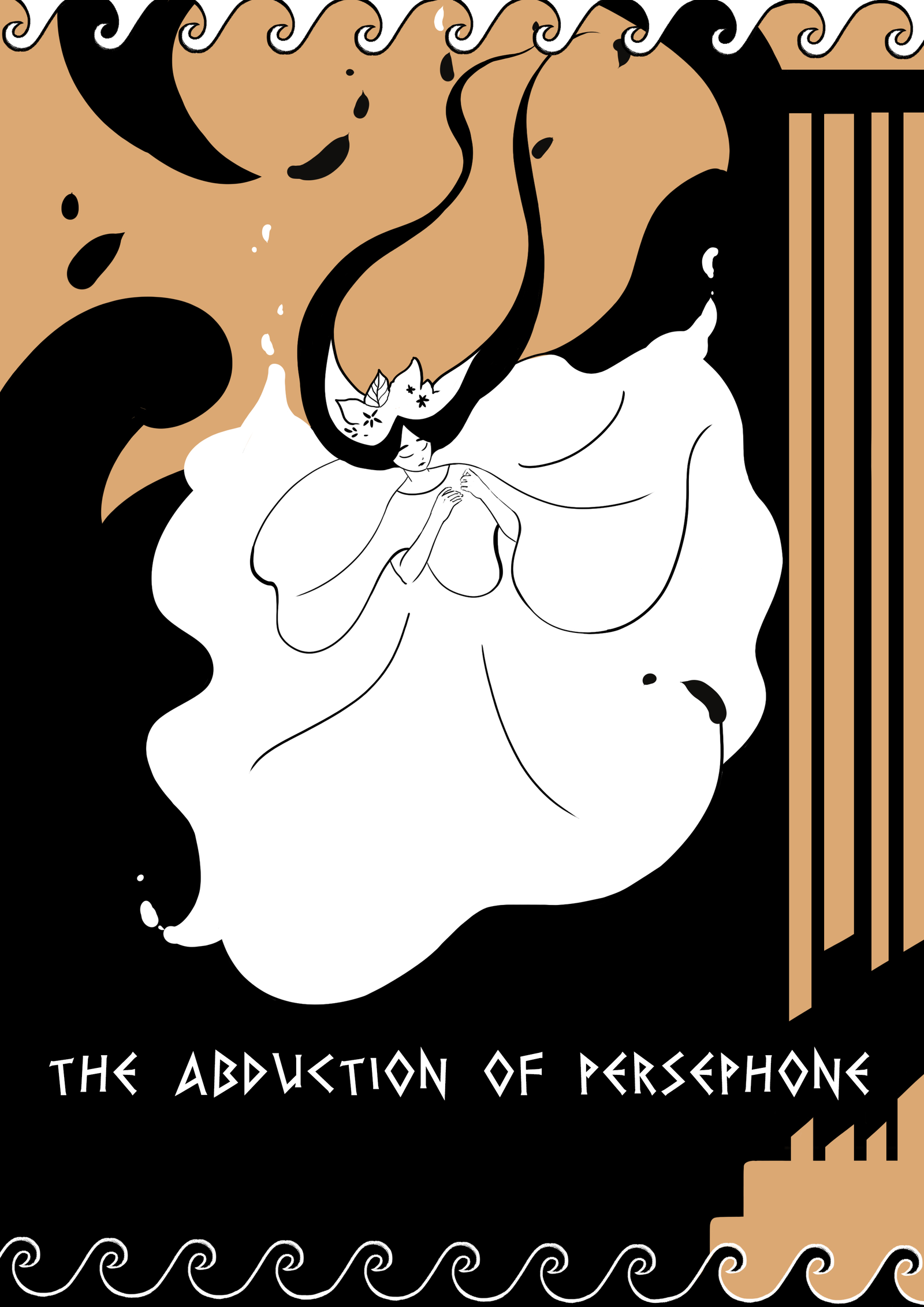 Poster for The Abduction of Persephone, a 2023 Animation short film, directed by Marina Kapinus, on The Short Film Show