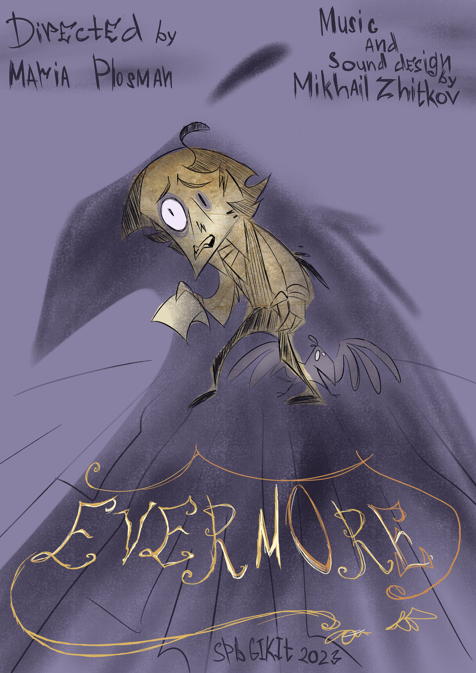 Poster for Evermore, a 2023 Animation short film, directed by Maria Sergeevna Plosman, on The Short Film Show